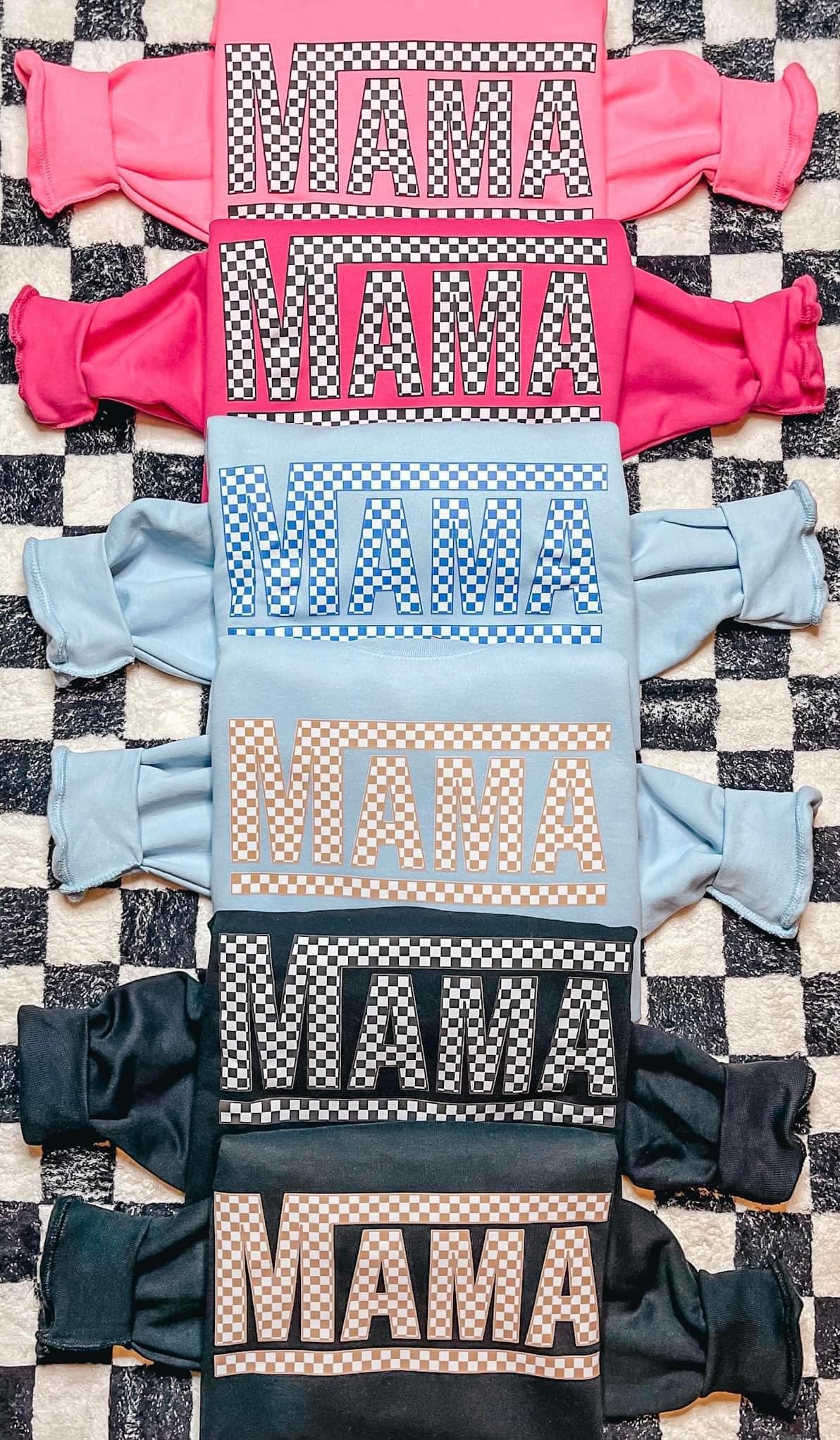 Checkered Mama Sweatshirt