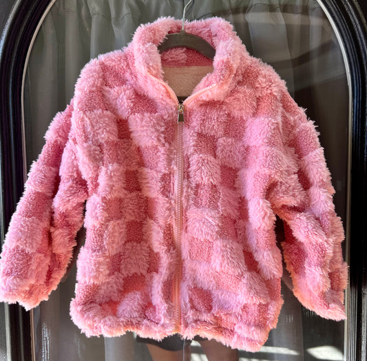 Checkered Fleece Jacket