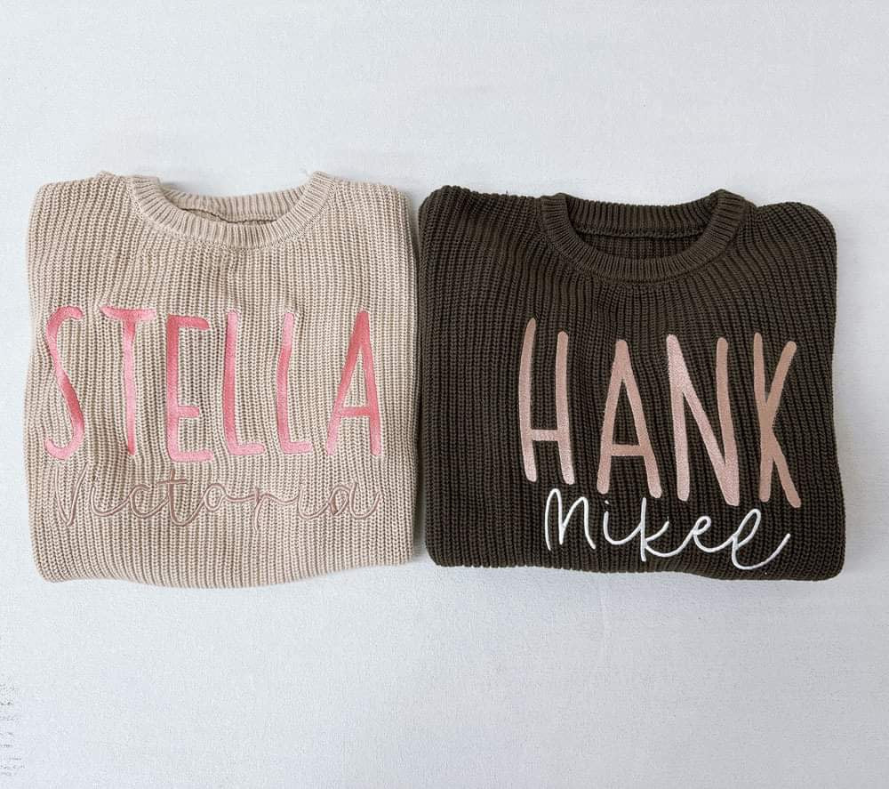 Embroidered Sweaters