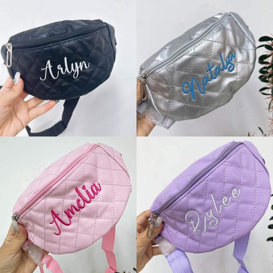 Embroidered Kids Belt Bag