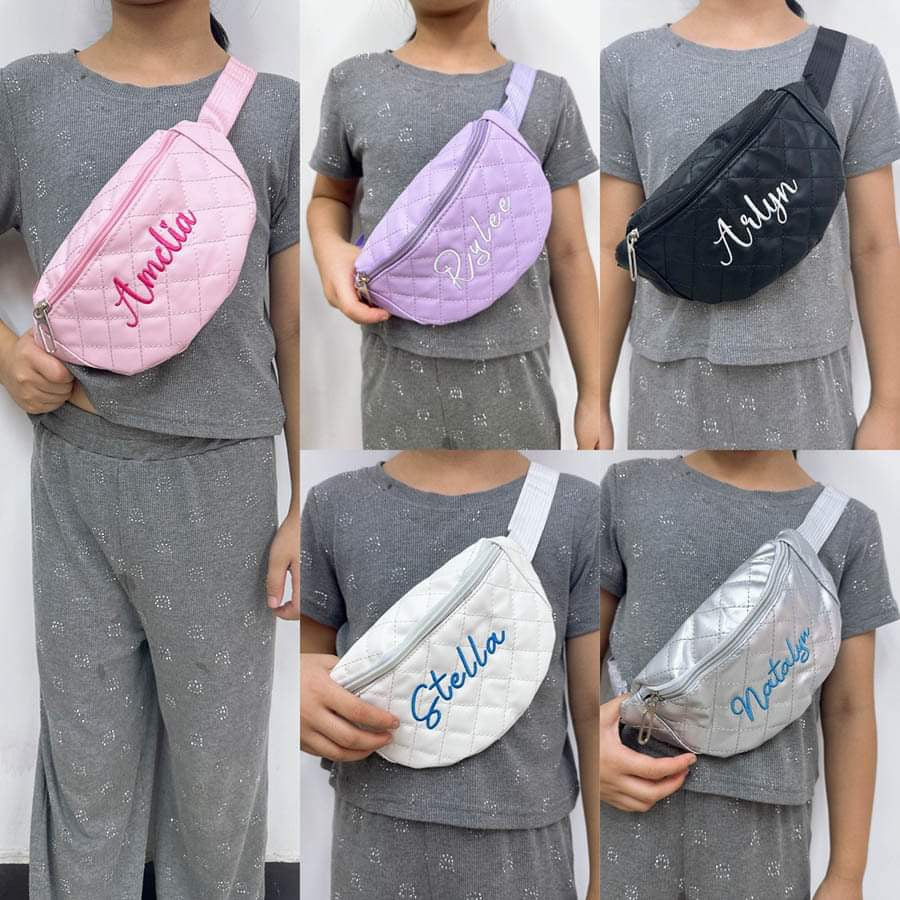 Embroidered Kids Belt Bag