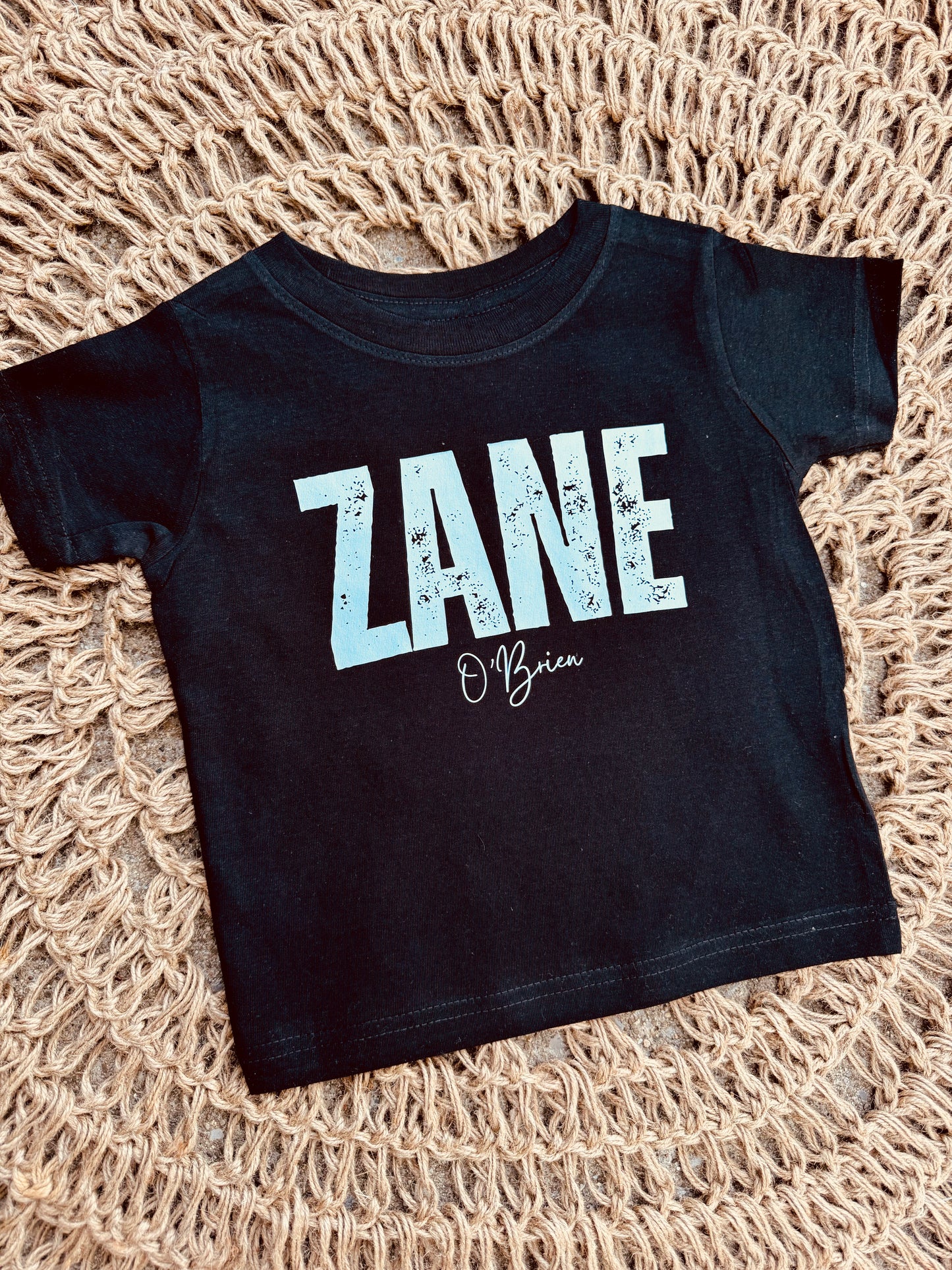 Distressed Name Tee