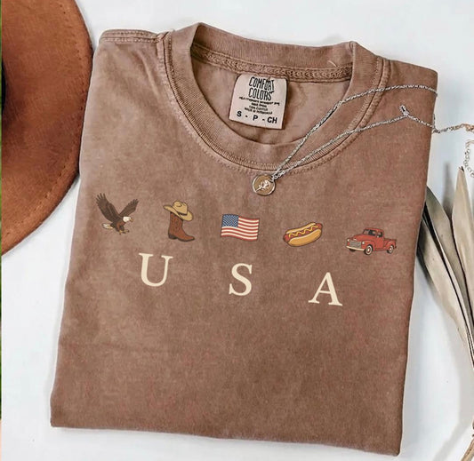 Neutral USA Tee