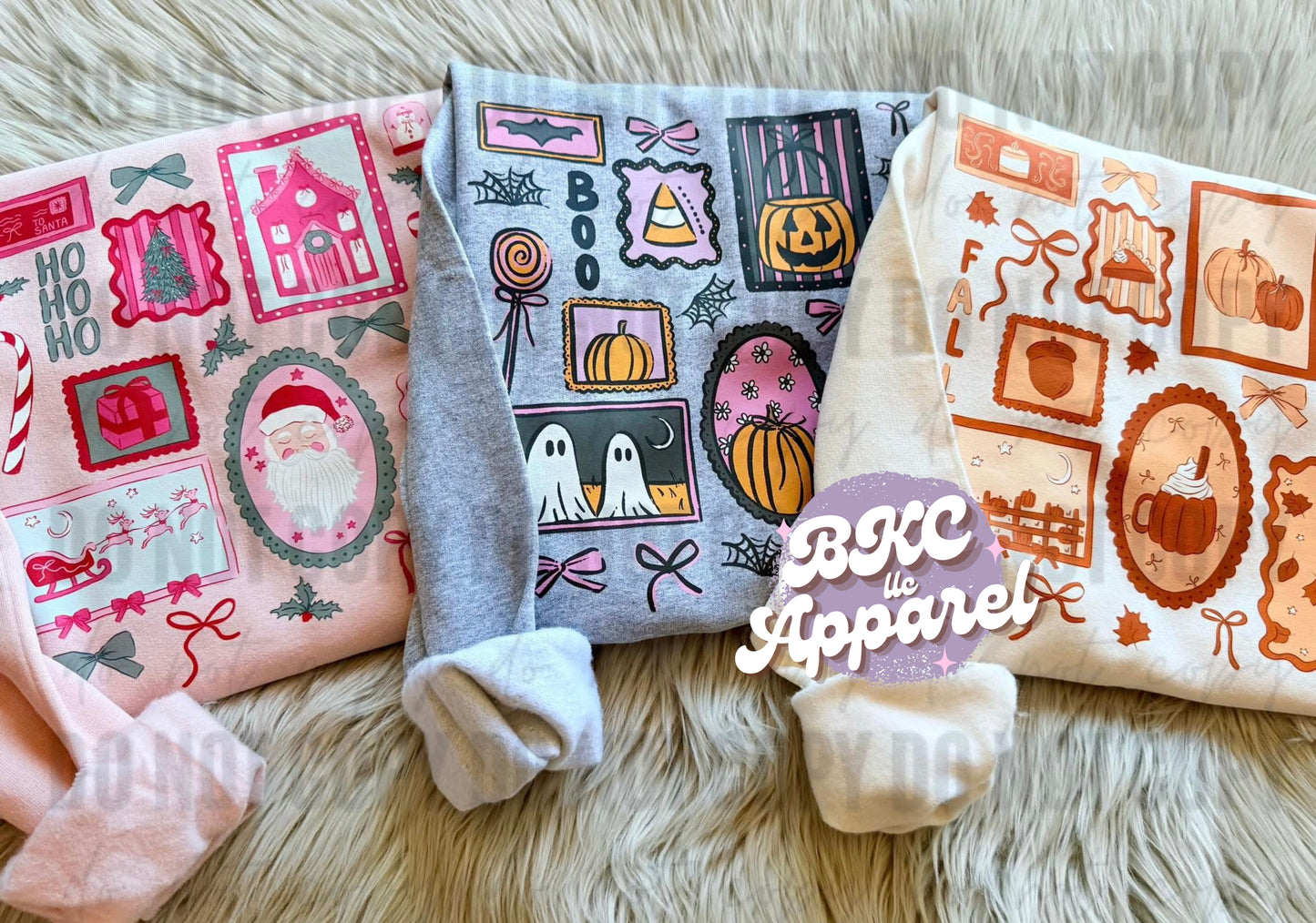 Seasonal Collage Sweatshirts