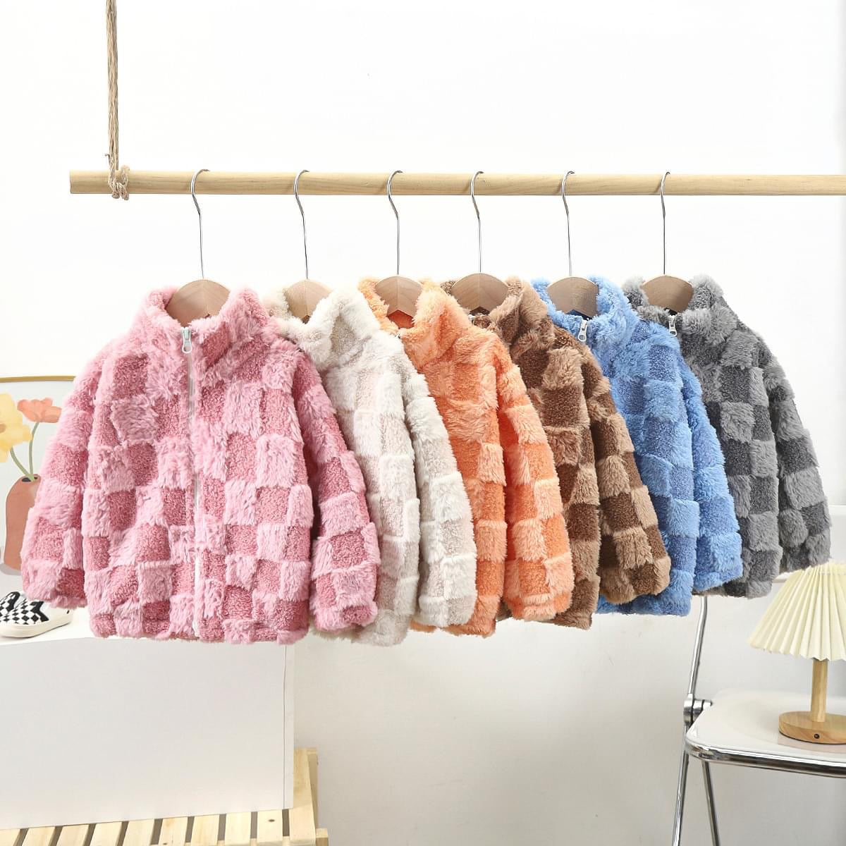 Checkered Fleece Jacket