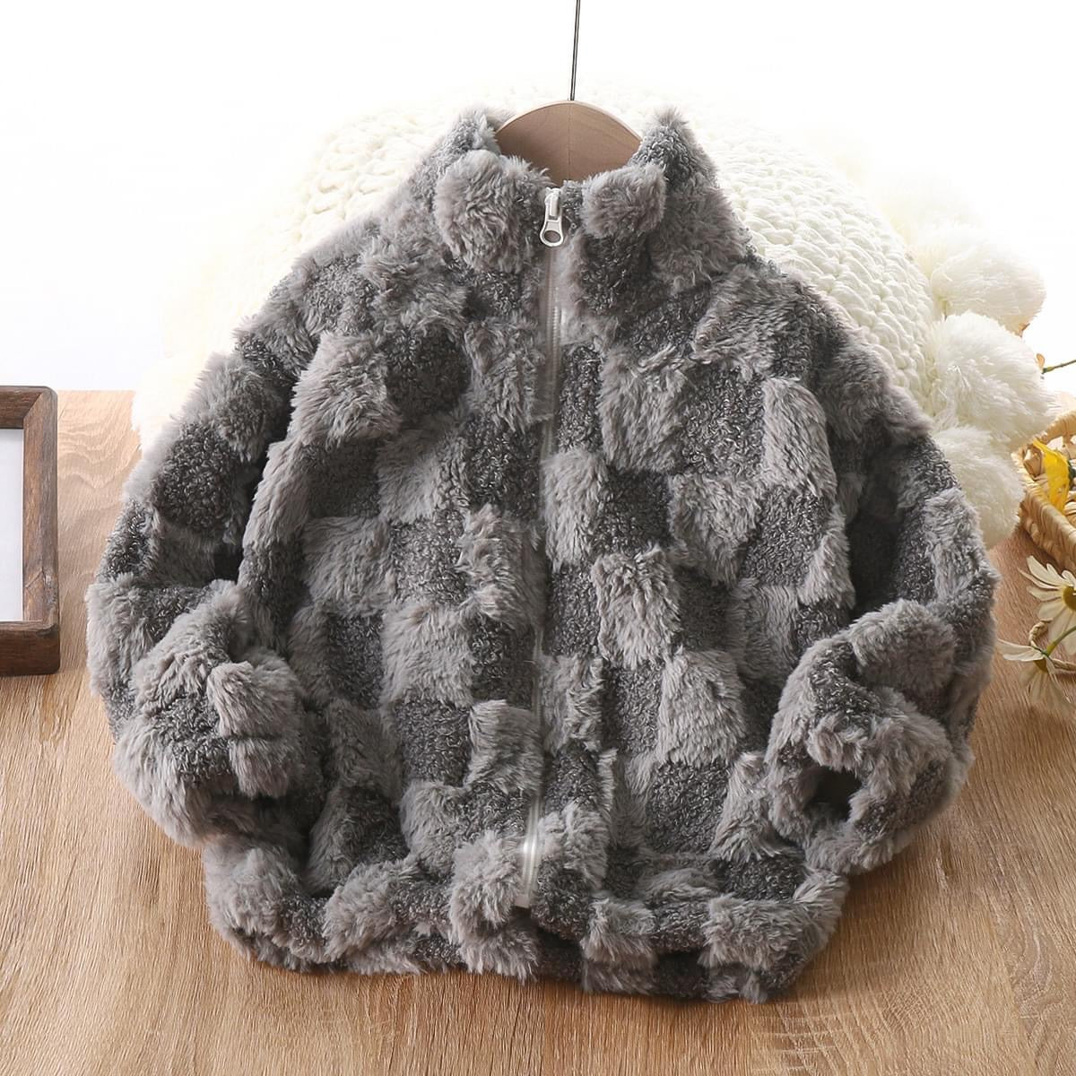Checkered Fleece Jacket