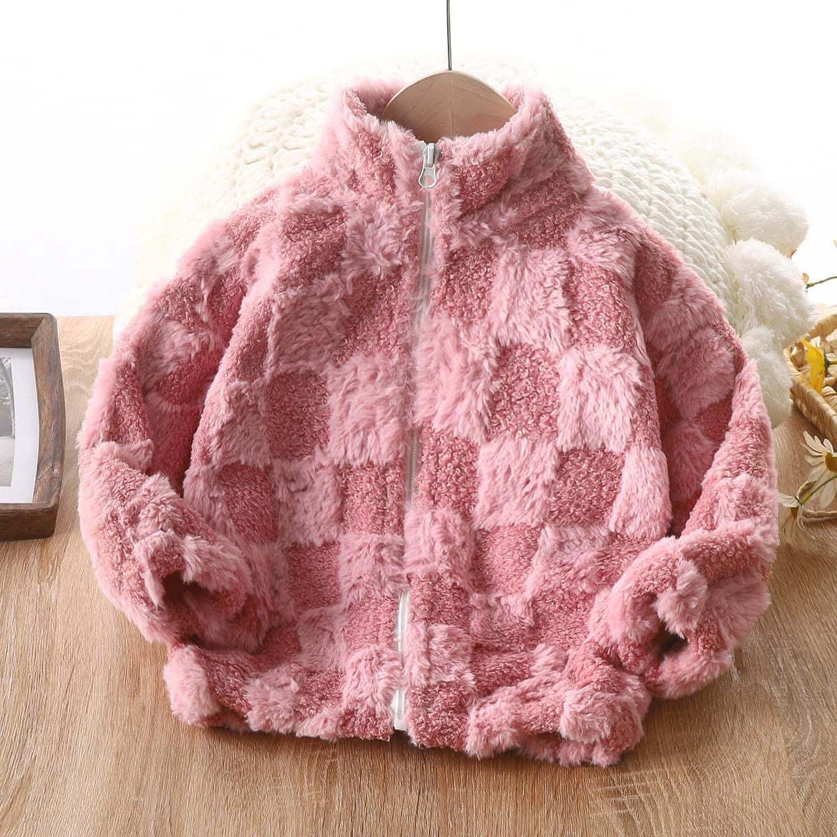 Checkered Fleece Jacket