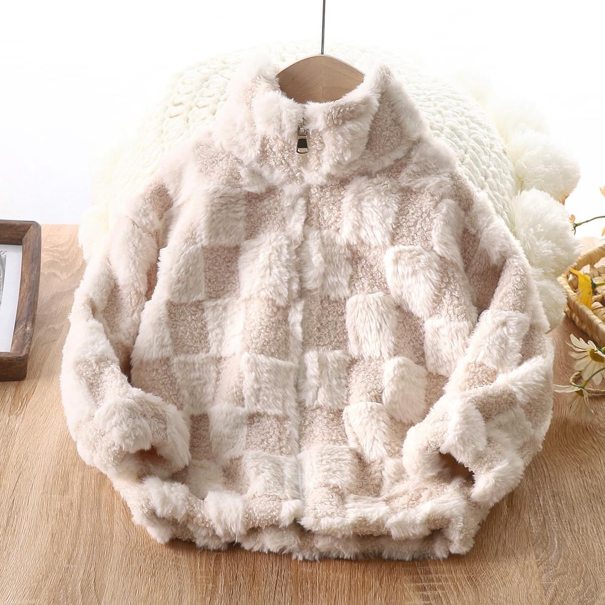 Checkered Fleece Jacket