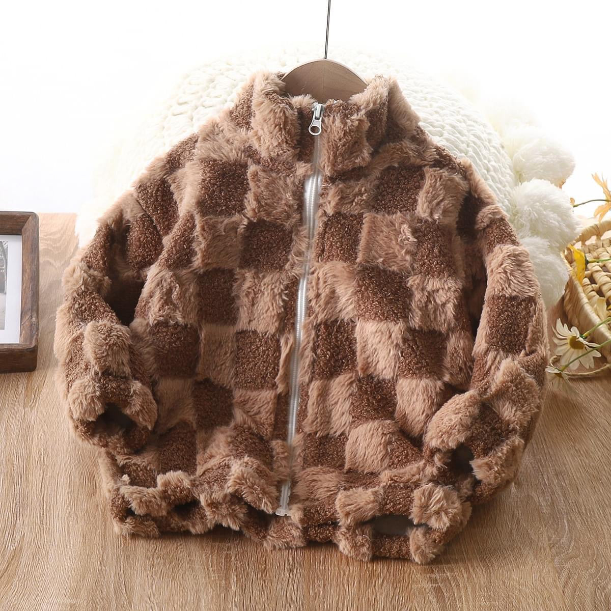Checkered Fleece Jacket