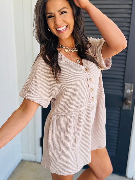 Ribbed Romper