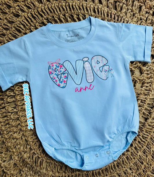 Floral Bow Custom Name