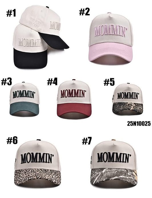 Mommin’ Embroidered Hats
