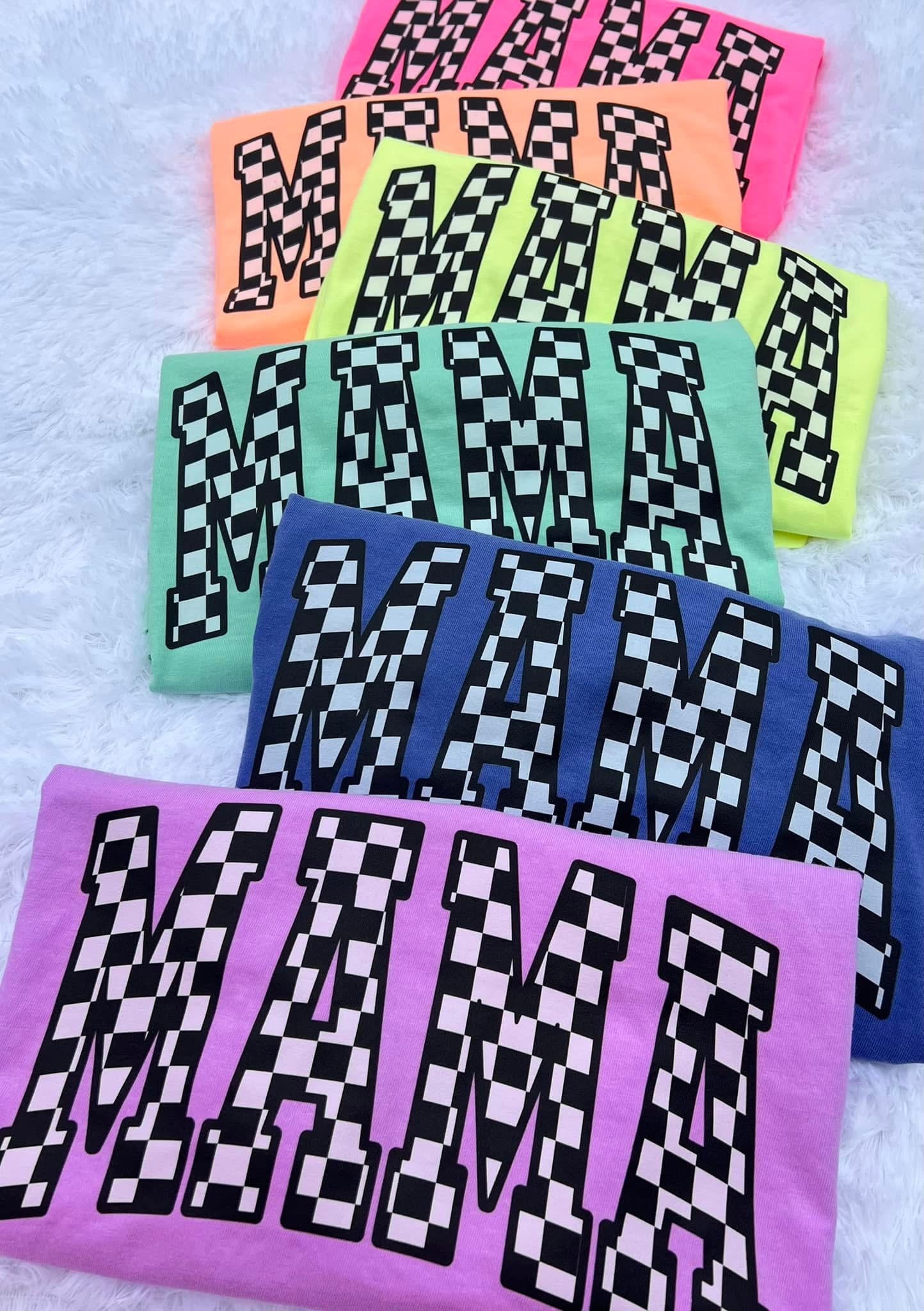 Neon Checkered Tee