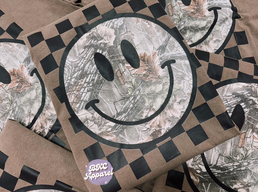 Camo Smiley Tee