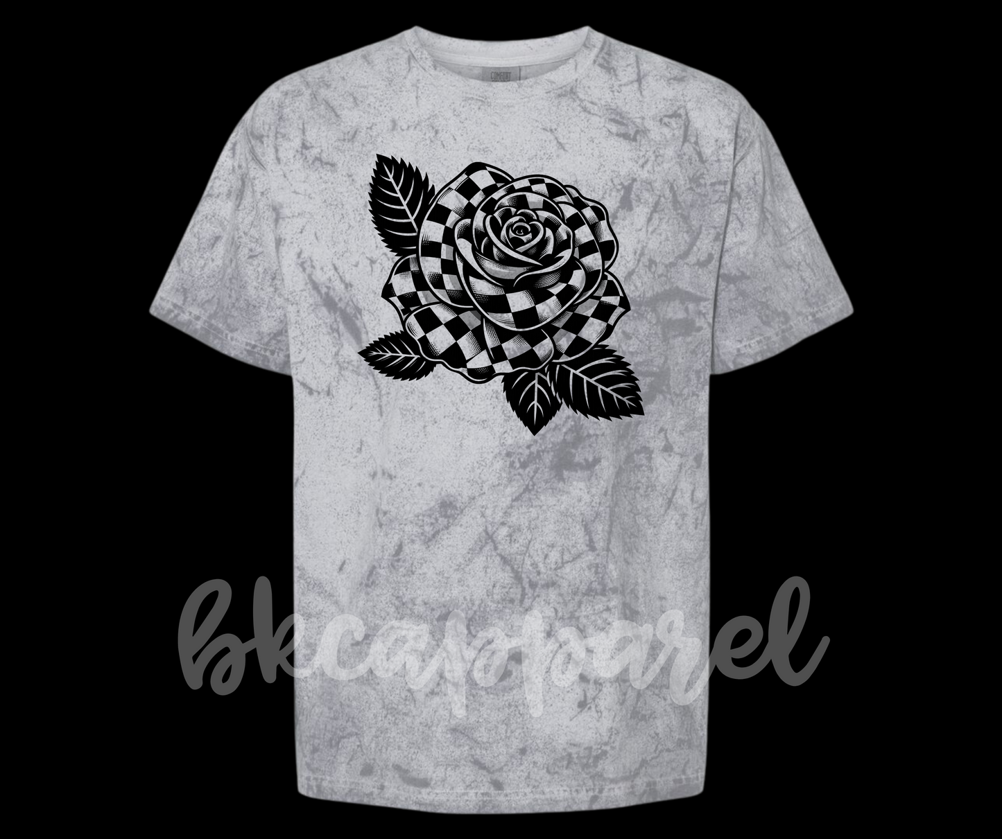 CUSTOMIZABLE Checkered Rose Colorblast CC Tee