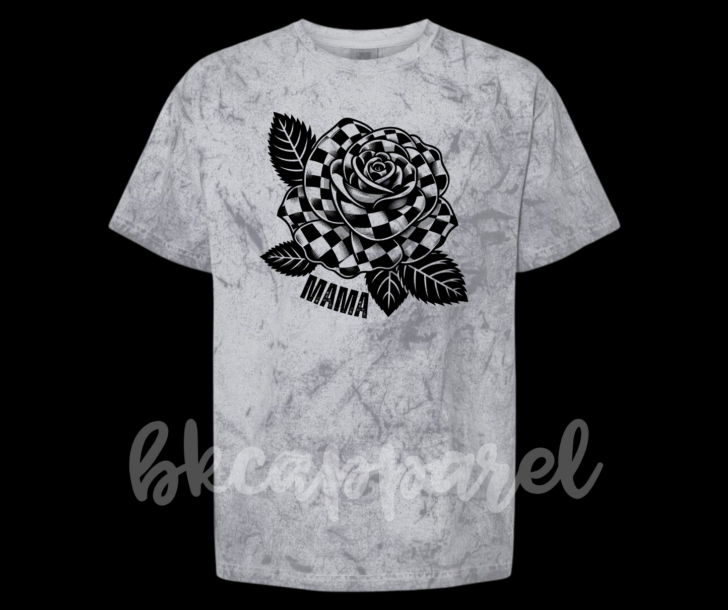 CUSTOMIZABLE Checkered Rose Colorblast CC Tee