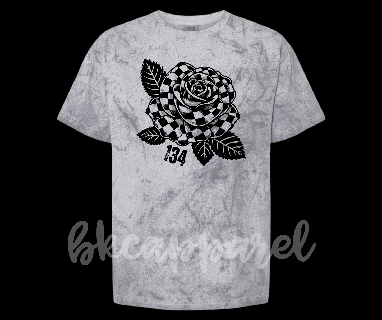 CUSTOMIZABLE Checkered Rose Colorblast CC Tee