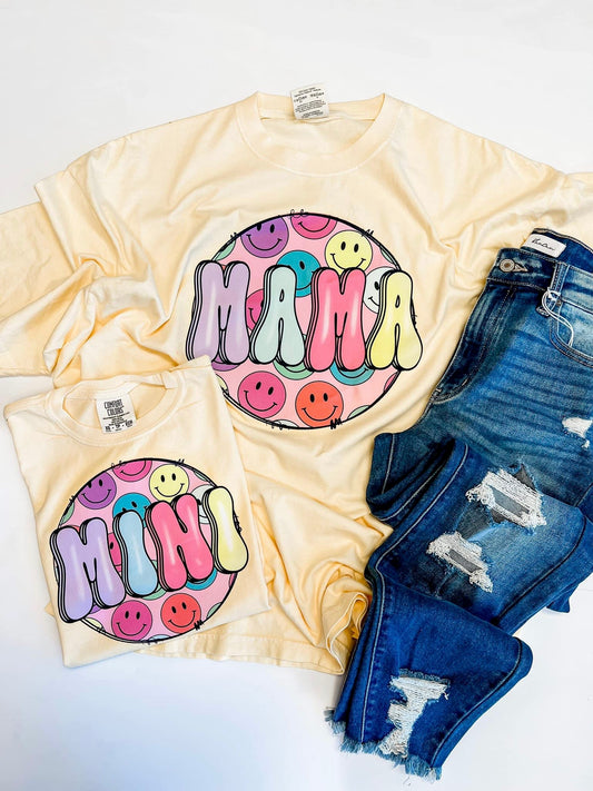 Mama & Mini Smiley Tees