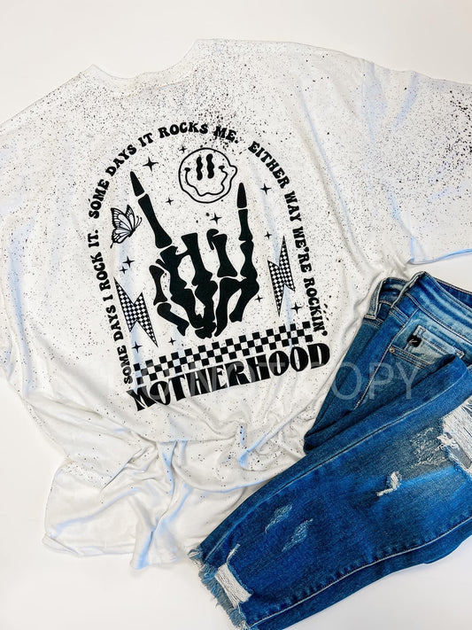 Distressed Motherhood Tee 🖤