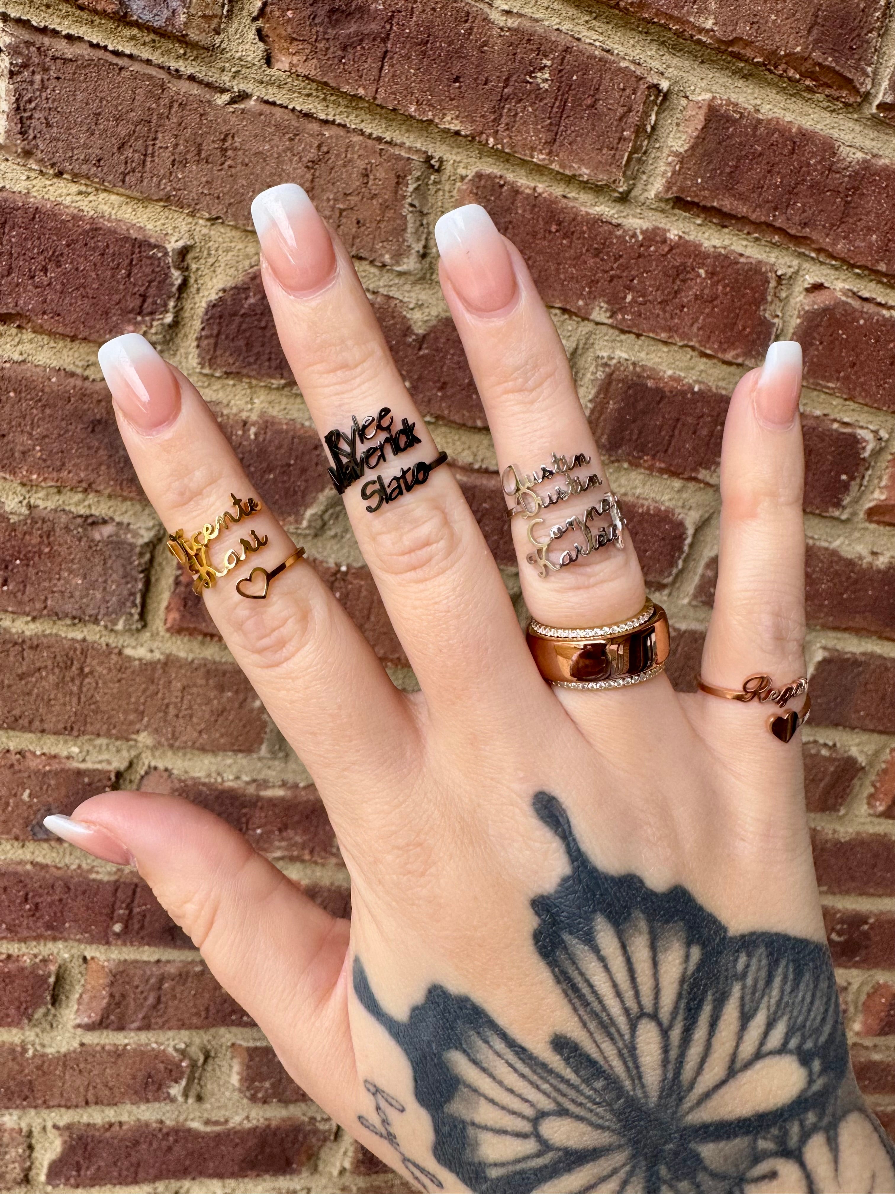 Name Rings – BKC Apparel LLC