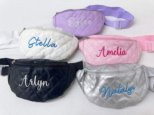 Embroidered Kids Belt Bag